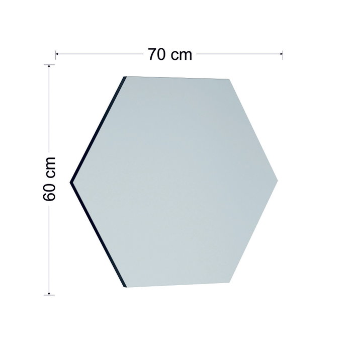 Hanah Home Espejo Hexagonal Zeo - Black